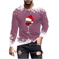 thumbnail image 2 of Blusas y camisas de manga larga y cuello redondo para hombre, camisetas casuales con estampado de moda y cuello redondo, blusas de licra de manga corta para hombre., 2 of 5