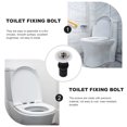 thumbnail image 3 of 18 pcs  Toilet Seat Bolts Screws Toilet Seat Cover Hole Fixing Kits for Bathroom, 3 of 6