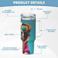 thumbnail image 5 of Disketp Colorful Sunglasses Dog for 40 OZ Stainless Steel with Handle Lid Straw for Women Men Birthday Presents, 5 of 8