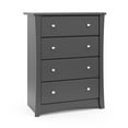 thumbnail image 3 of Storkcraft Crescent 4 Drawer Childrens Nursery Dresser, Gray, 3 of 9