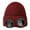 Wine Red, variant on vnanda Warm Winter Hat Winter Hat with Glasses Unisex Knitted Beanie for Warmth Style Glasses Knitted Hat
