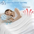 thumbnail image 3 of Blue Flower Cooling Blanket,Lightweight Breathable Summer Throw Blanket with Double Sided Cold Effect,Modern Pastoral Watercolor Oil Painting Picnic Blankets Bed Sheet for Hot Sleepers 50"x60", 3 of 8