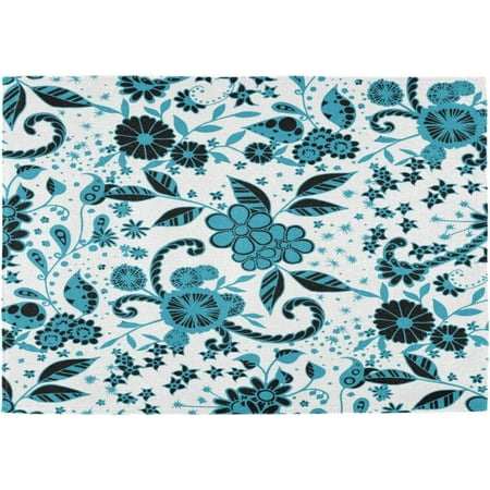 

Hidove Placemats Set of 6 Paisley Flower Heat-Resistant Non-Slip Double Sided Washable Kitchen Dining Table Mats for Kitchen Table Decoration 12 x 18 Inch