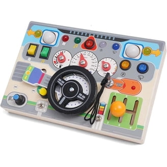 Montessori Busy Board Light Switch, 8 Interrupteur de Circuit LED