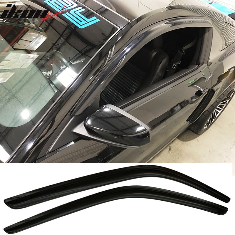 Compatible with 1014 Ford Mustang Acrylic Window Visors Vent
