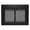 Black, variant on UniFlame "Kendall" Cabinet-style Fireplace Doors with Smoke Tempered Glass