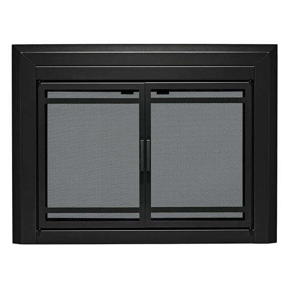 UniFlame "Kendall" Cabinet-style Fireplace Doors with Smoke Tempered Glass