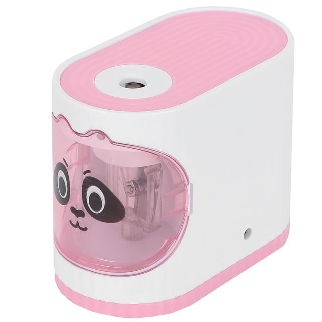 Pencil Sharpener, Electric Pencil Sharpener Battery Powered Automatic Stop Design For 6~8mm Diameter Pencil Pink