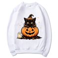 thumbnail image 3 of MVRLSH Women's Halloween Graphic Print Long Sleeve Pullover Sweater Size - M, 3 of 6