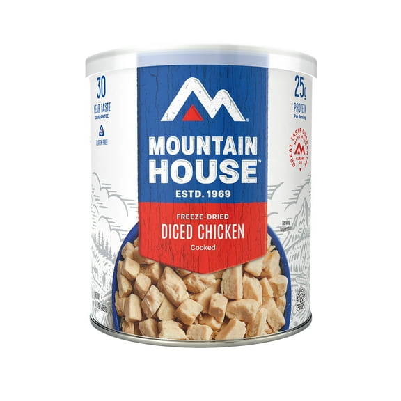 Mountain House Freeze Dried Diced Chicken, 14 Servings