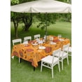 thumbnail image 3 of Outdoor Tablecloth with Umbrella Hole and Zipper, Fall Halloween Rectangle Table Cloth 60x120 Inch Waterproof Tablecloth, Thanksgiving Pumpkins Autumn Bat Picnic Table Cover for Patio Camping, 3 of 7