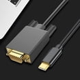 thumbnail image 4 of 1.8M/6FT 1080P USB3.1 Tipo-C a VGA Cable adaptador 10Gbps para monitor de computadora PC, 4 of 7