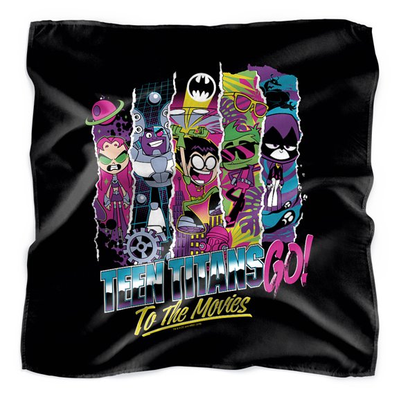Teen Titans Go! To the Movies Group Panels Bandana (21 in x 21 in)