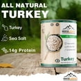 thumbnail image 6 of Mountain Essentials All Natural Canned Turkey 28 oz – Fully Cooked, Ready to Eat White Meat – 5-Year Shelf Life – Emergency Food – Made in USA – pack of 12, 6 of 9