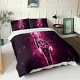 thumbnail image 2 of Pink Kaws Cartoon Characters Duvet Cover With Pillowcase 3d Cartoon Cartoon Microfiber With Double Zipper, 2 of 5
