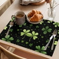 thumbnail image 3 of St. Patrick's Day Placemats Set of 8, Shamrock Non-Slip Place Mats Washable Table Mats for Kitchen Dining Table Decorations Indoor/Outdoor, 3 of 9