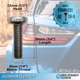 thumbnail image 2 of Stainless Screws for Lexus GX License Plates (Set of 4, Silver, Rear), 2 of 4