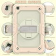 thumbnail image 6 of Dteck Samsung Galaxy Tab A 8.0 2019 Case with Built-in Screen Protector, Hybrid Rugged Full Body Shockproof Case 360 Degree Rotating Stand Cover +Adjustable Hand Strap/Shoulder Strap,Rosegold, 6 of 7