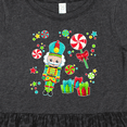thumbnail image 4 of Inktastic Holiday Nutcracker and Candy for Christmas Girls Toddler Dress, 4 of 5