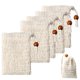 thumbnail image 1 of Bolsa de jabón de sisal de 5 piezas con cordón bolsa de protección de jabón natural para ducha, 1 of 5