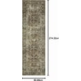 thumbnail image 2 of Magnolia Home by Joanna Gaines x Loloi Sinclair SIN-01 Collection Machine Washable Pebble/Taupe 2'-3" x 9'-6" Runner Rug, 2 of 8