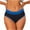 Blue, variant on Fewfanhot Women's Contrasting Color Sports Briefs-Booty Yoga Shorts Running Workout Fitness Active Wicking Yoga Tummy Control