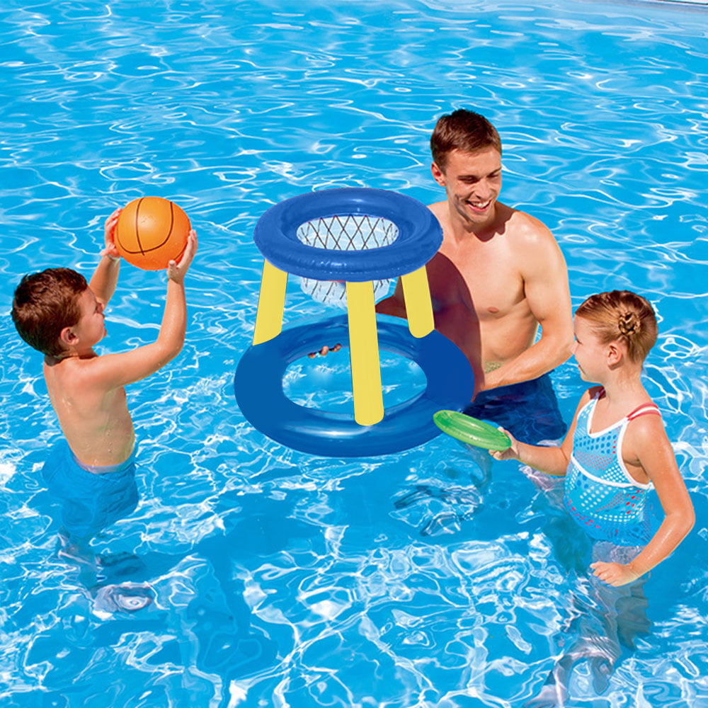 Details about   Swimming Pool PlaySet Basketball Game Inflatable Floating Water Kids Sport Gift 