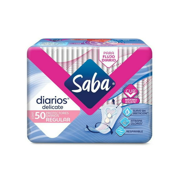 Protectores diarios Saba delicate regular 50 pzas