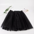 thumbnail image 2 of Akiihool Tutu for Toddler Girls Kids Girls Holiday Party High Waisted Ballet Skirts Party Princess Prints Dance Skirt(Black,3-8 Years), 2 of 3