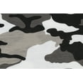 thumbnail image 3 of Men's Classic Crewneck Camouflaged Pattern Shirt Lightweight Army T-shirt (Grey, L), 3 of 3
