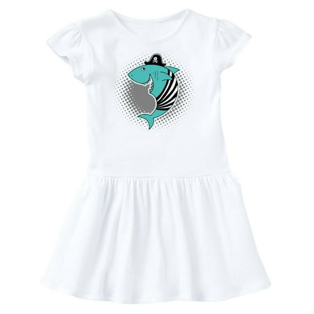 

Inktastic Shark Pirate Funny Gift Toddler Girl Dress