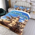 thumbnail image 3 of Sandland Conjunto de sábanas temático, trío de piezas, cómodo y amigable con la piel, diseño único, regalo de decoración para el hogar para familiares, amigos y fans,135cm *200cm, 3 of 6