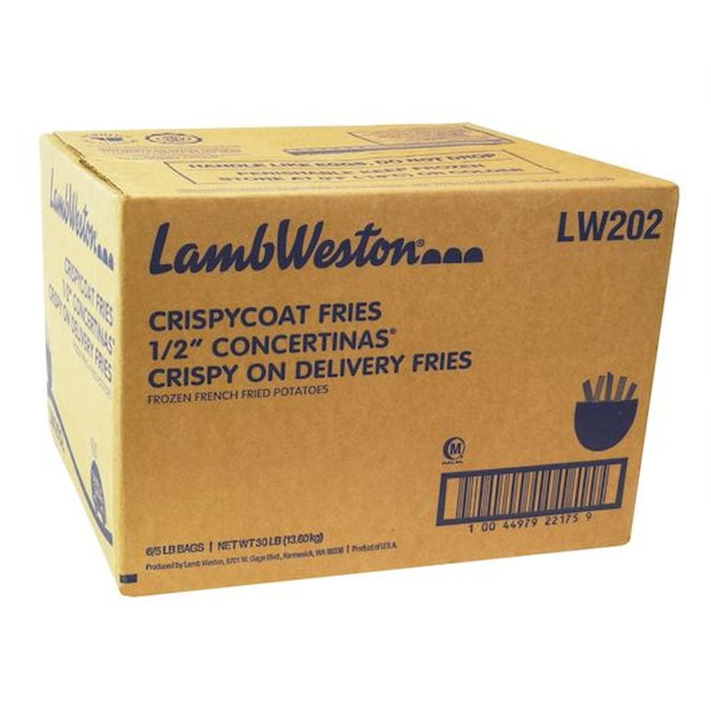 Crispy Coat Concertina French Fried Potato, 5 Pound -- 6 per case.