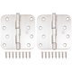 thumbnail image 3 of Bisagras para puerta Stone Harbor Hardware, 10 x 10 cm, níquel satinado, paquete de 2, 3 of 4