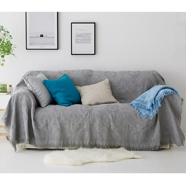 flame legal create Oversize Woven Cotton Sofa Throw Blanket Vintage Couch Bed Cover Tablecloth  with Fringe (180x130cm/ 230x180cm ) - Walmart.com