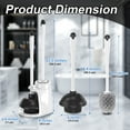 thumbnail image 6 of NEWE Toilet Plunger and Brush with Holder Set Heavy Duty, 6 of 7