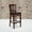 Mahogany Wood Seat/Mahogany Wood Frame, variant on Flash Furniture HERCULES Series Vertical Slat Back Mahogany Wood Restaurant Barstool