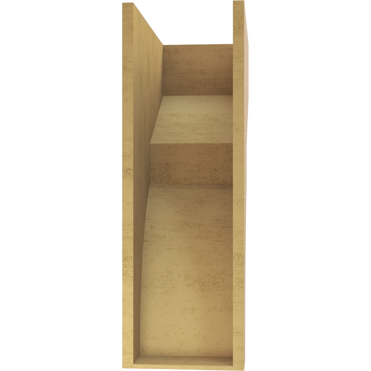11"W x 22"D x 33"H Classic Monterey Rough Cedar Woodgrain TimberThane Corbel, Primed Tan
