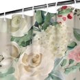thumbnail image 3 of Pioneer Flower Floral Print Pattern Shower Curtain 36"x72" ,Bathroom Decorative Shower Curtains Set with 12 Hooks,Modern Waterproof Washable Shower Curtain, 3 of 6