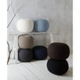 thumbnail image 4 of Urban Shop Round Solid Knit Polyester Pouf, White, 4 of 6