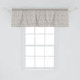 thumbnail image 2 of Ambesonne Nautical Window Valance, Anchors Ship Wheels Art, 42" x 18", Pale Sepia and White, 2 of 3