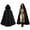 Black 01, variant on MYATED Renaissance Cloak with Hood for Women Medieval Vintage Hooded Cape Halloween Cosplay Costume,Black