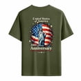 thumbnail image 6 of Leey-World 250 Anniversary Shirts Mens American Flag Tshirt 250th America Anniversary Tee 250 Years Patriotic Tops(AG,XL), 6 of 8