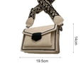 thumbnail image 2 of Bolso de un solo hombro para mujer, bolso de mensajero de piel sintética para citas, bolso de mensajero con forma retro, 2 of 6
