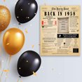 thumbnail image 4 of 66th Birthday Party Decor Poster 66 Years Ago Back In 1958, 4 of 5