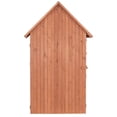 thumbnail image 6 of Leisure Season Multi Compartment Wood Shed with Drop Table in Medium Brown, 6 of 7