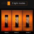 thumbnail image 4 of Lámpara de mesa LED, recargable, inalámbrica, 1 W, lámpara de mesa para bar, jardín, salón, comedor, interior y exterior, 3 modos, 1600 mAh, IP54, lámpara de noche negra, h 22 cm, 4 of 5
