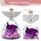 thumbnail image 3 of Rosa eterna con forma de ángel para niña, cubierta de cristal, regalo de vacaciones, decoración de rosas, regalo de cumpleaños para amigos y familiares, 3 of 5