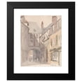 thumbnail image 2 of David Cox 12x14 Black Modern Framed Museum Art Print Titled - Place St. Barthelemy, Rouen (1829), 2 of 5