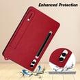 thumbnail image 4 of Slim Case for Samsung Galaxy Tab S10 Ultra / Galaxy Tab S9 Ultra 14.6 Inch, Shockproof Hand Strap Stand Lightweight Bumper Thin Cover for Galaxy Tab S10 Ultra 5G/ S9 Ultra X910 X920,Red, 4 of 7